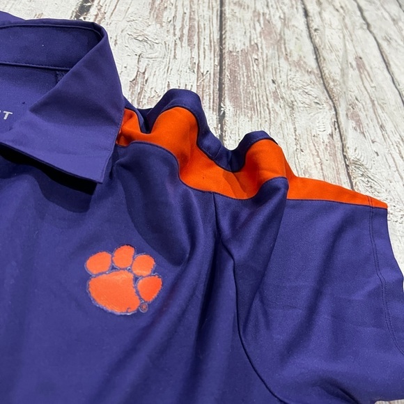 Clemson University Tigers NCAA College Polo Golf Niek Dri - Fit Shirt - Picture 3 of 6
